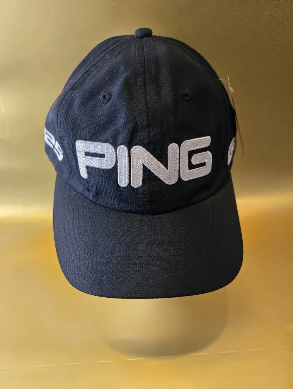 PING Tech Tour Golf Hat Cap G25 i25 Navy Blue White Adjustable NWT 31859-8